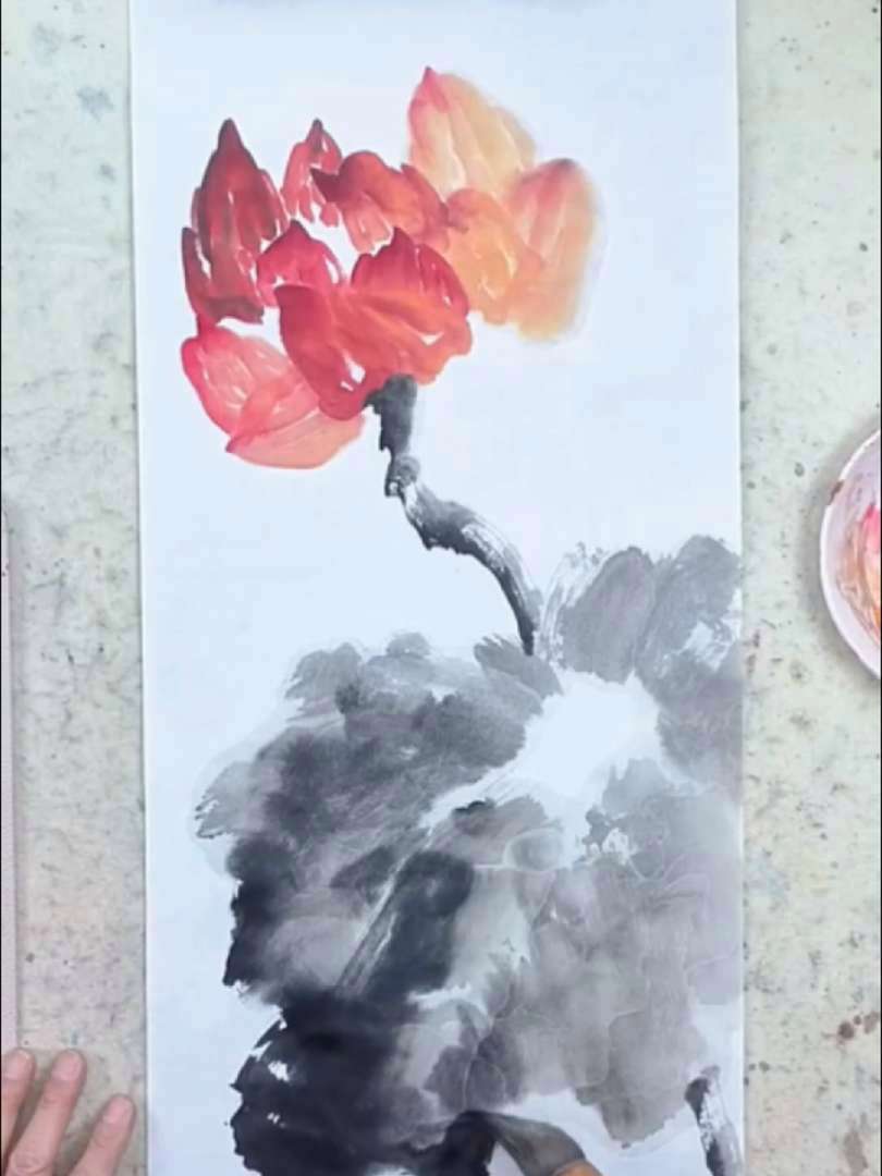 王汉卿教你画 王汉卿 写意荷花