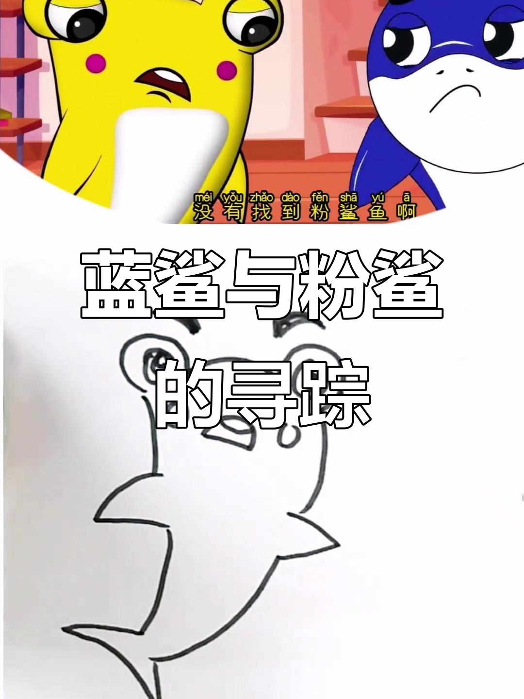 蓝鲨鱼和粉鲨鱼的神秘藏身地,放大镜来帮忙!