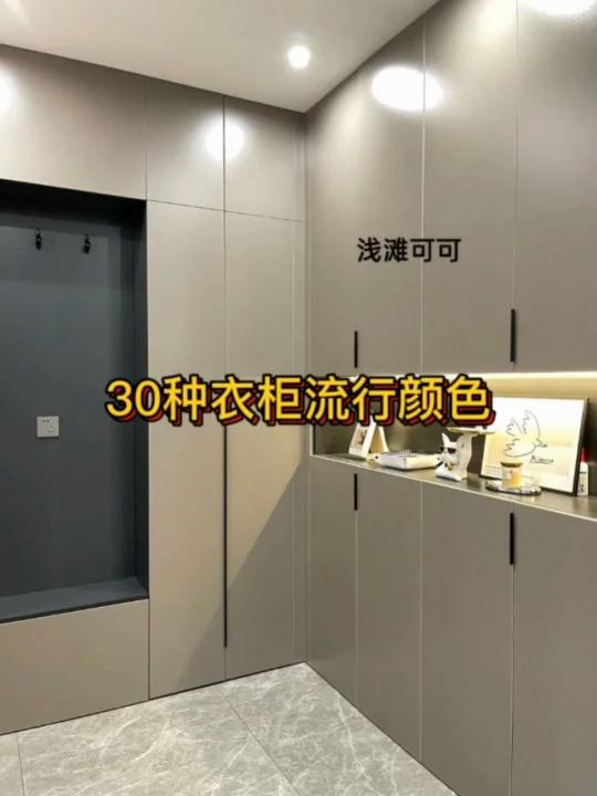 30种现代极简衣柜流行颜色搭配效果分享