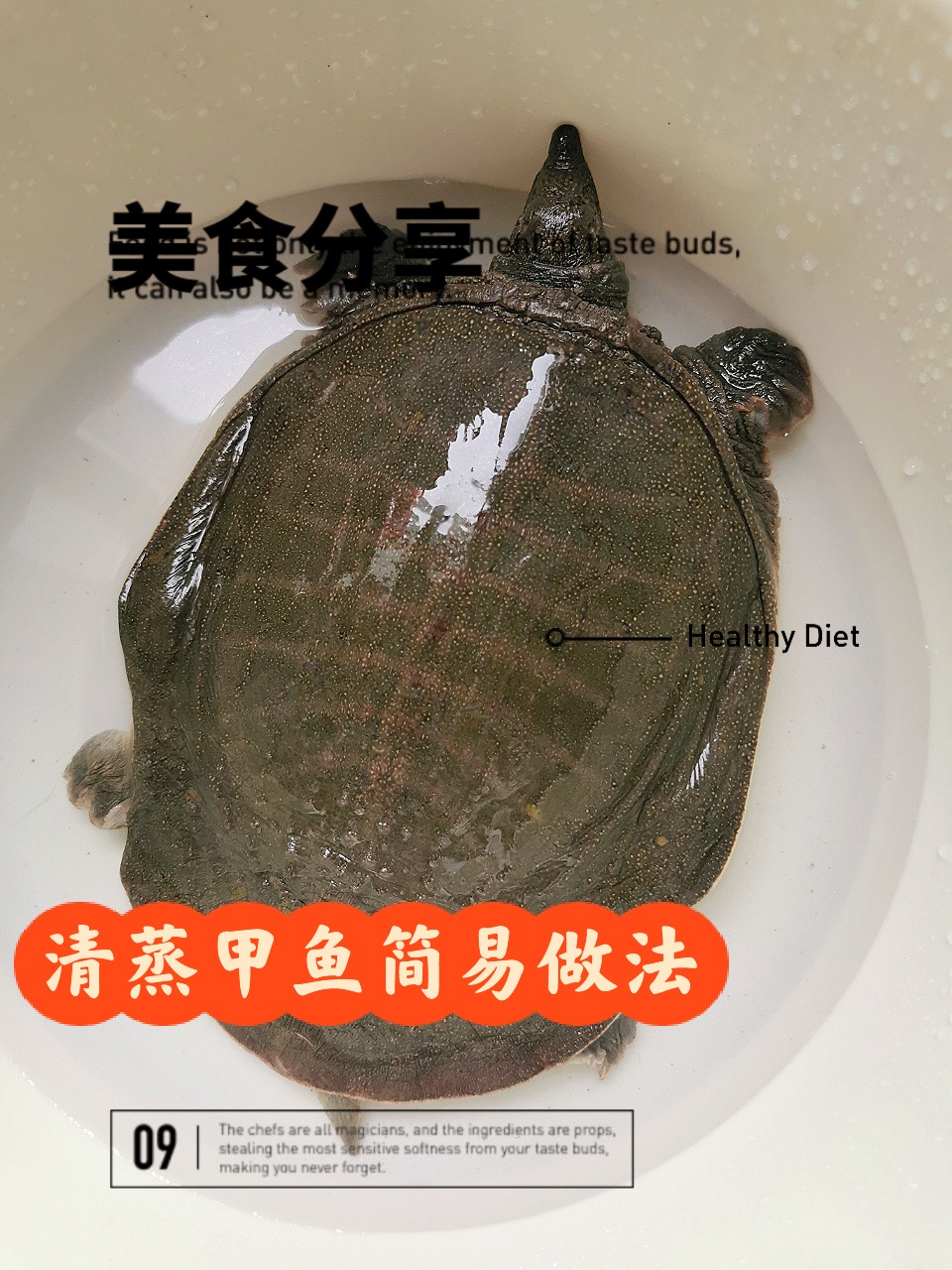 清蒸甲鱼简易做法