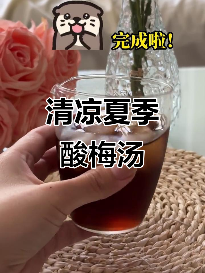 夏日必备酸梅汤,清凉一夏从这一杯开始