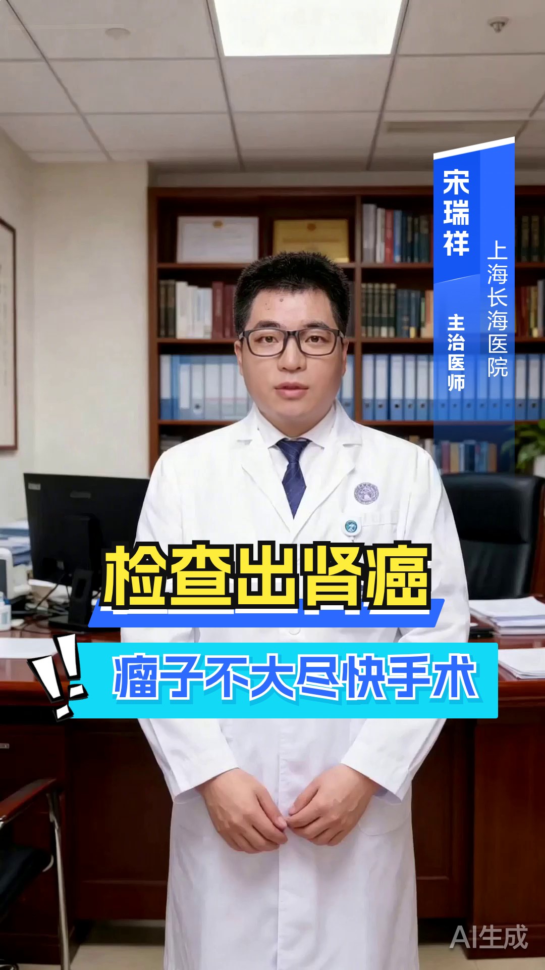检查出肾癌,瘤子不大 尽快手术