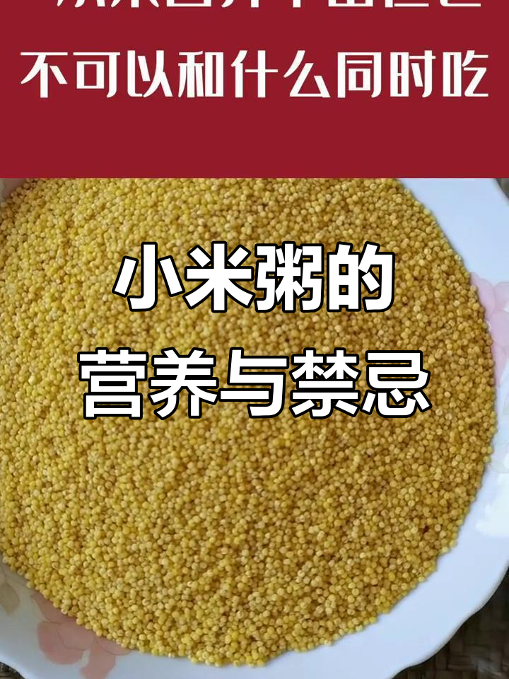小米粥的神奇功效与禁忌食物,了解一下