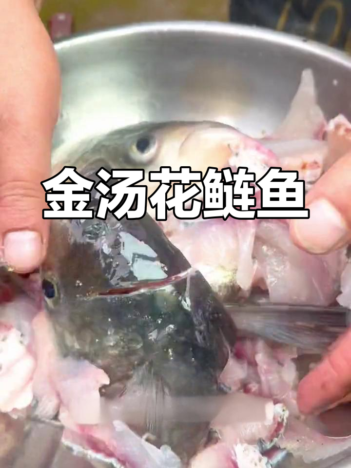 金汤花鲢鱼,鲜嫩不腥,做法简单又美味
