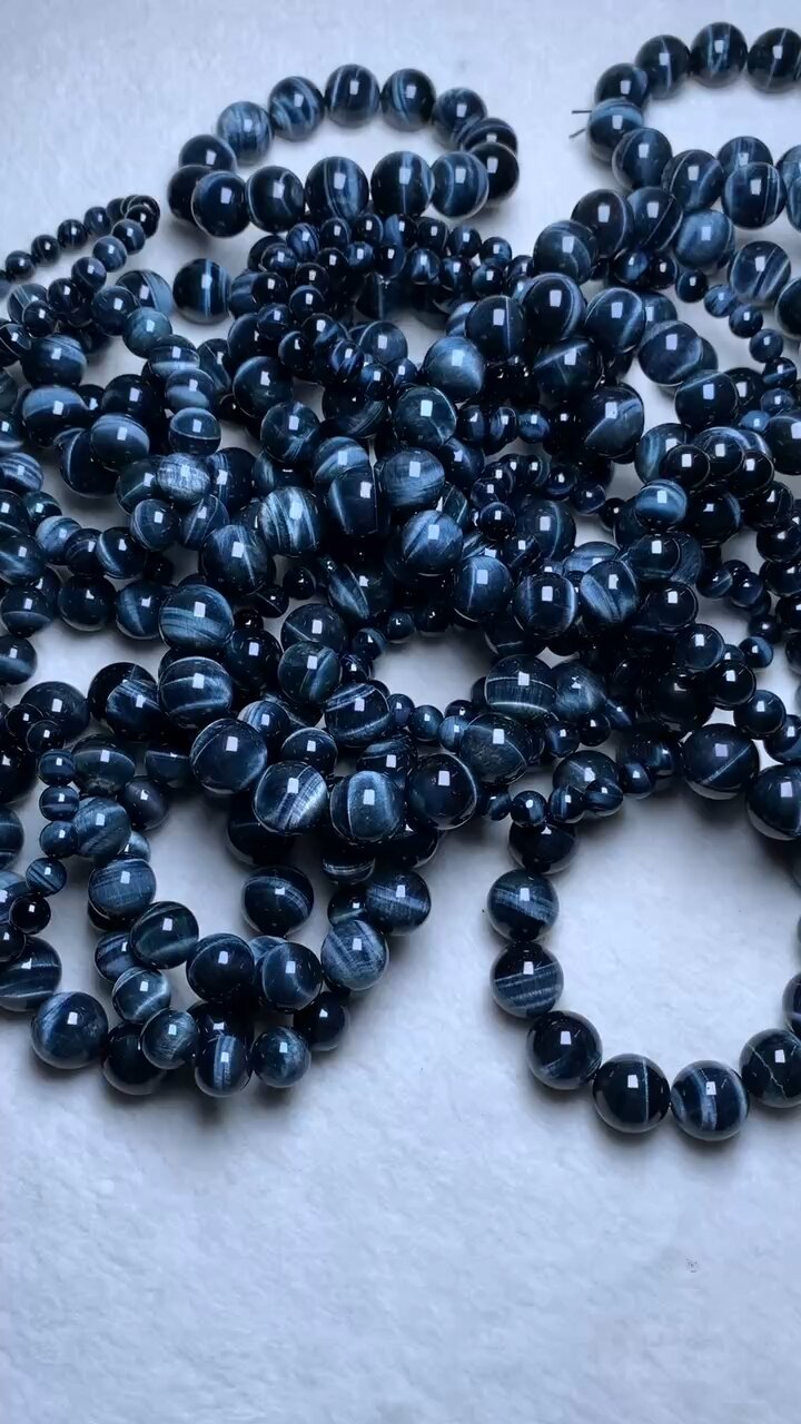 纯天然蓝虎眼石漏一波!白菜价!