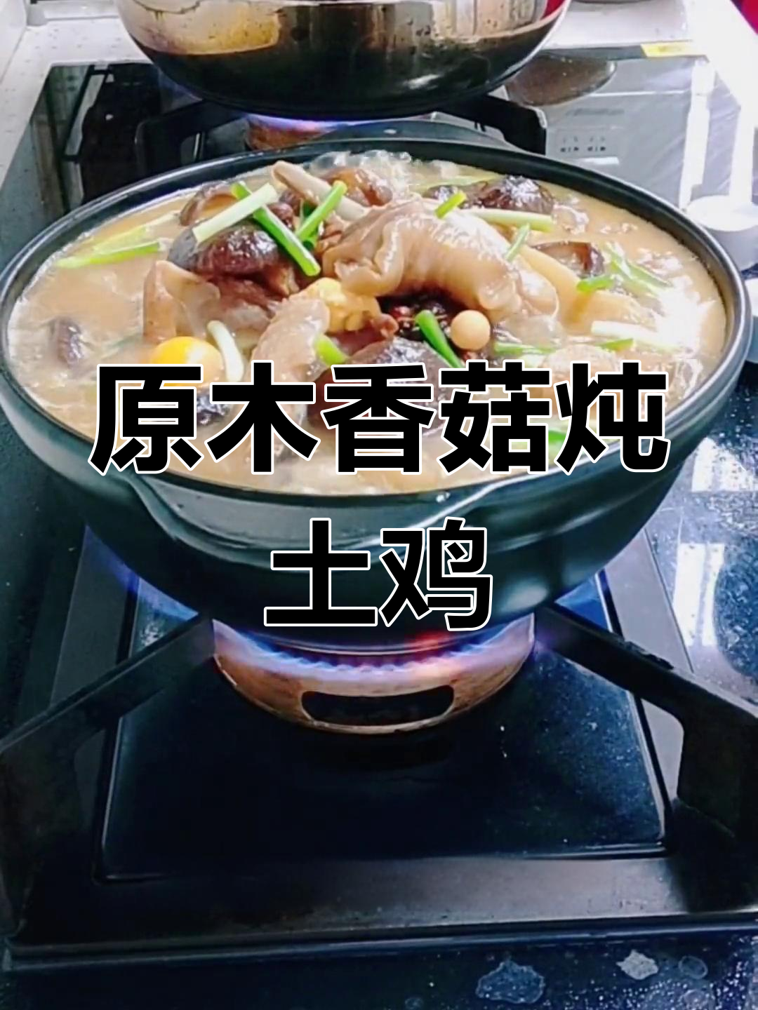 土鸡炖香菇,家常美味让你一生难忘