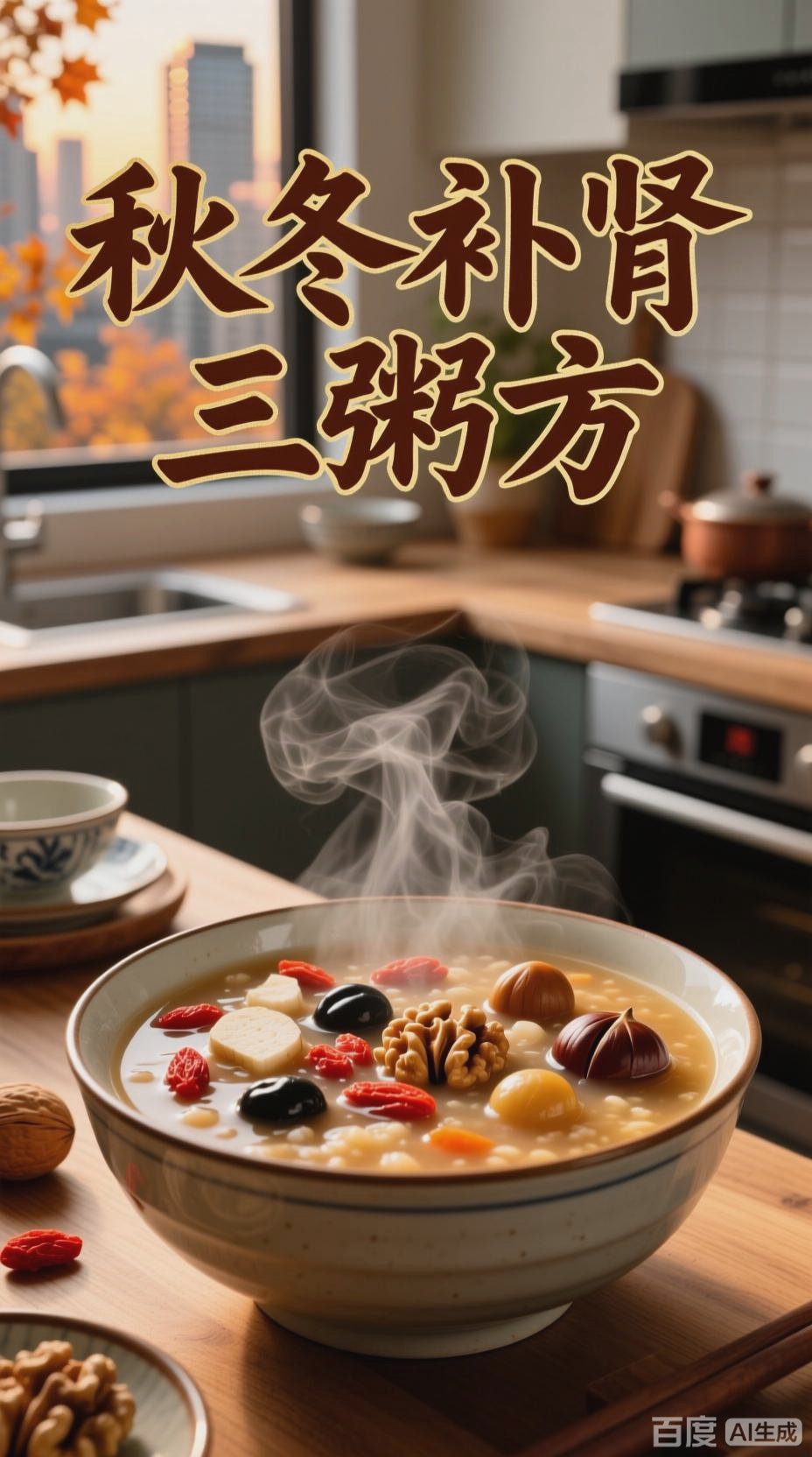 秋冬补肾粥，养肾固精不燥热