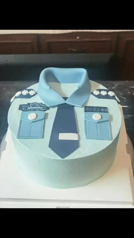 小鱼烘焙之警察生日蛋糕，黑猫警长造型设计成灵魂亮点