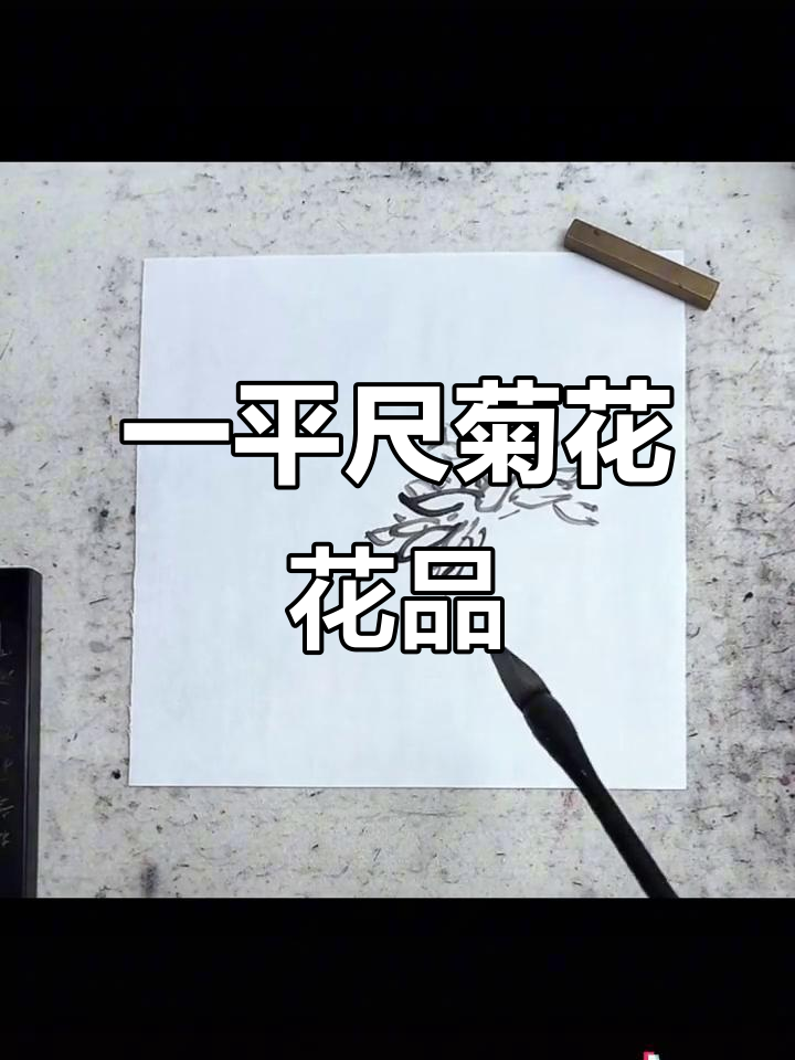 画菊花小品,掌握国画构图技巧与笔墨变化