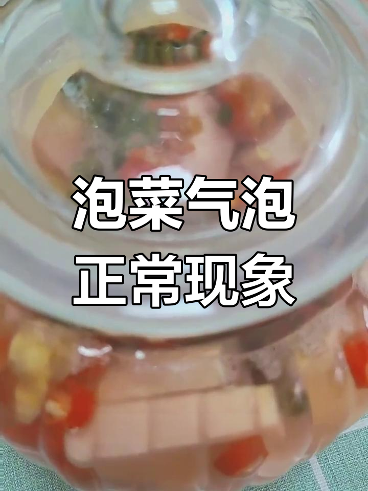 泡菜发酵起泡泡,别担心
