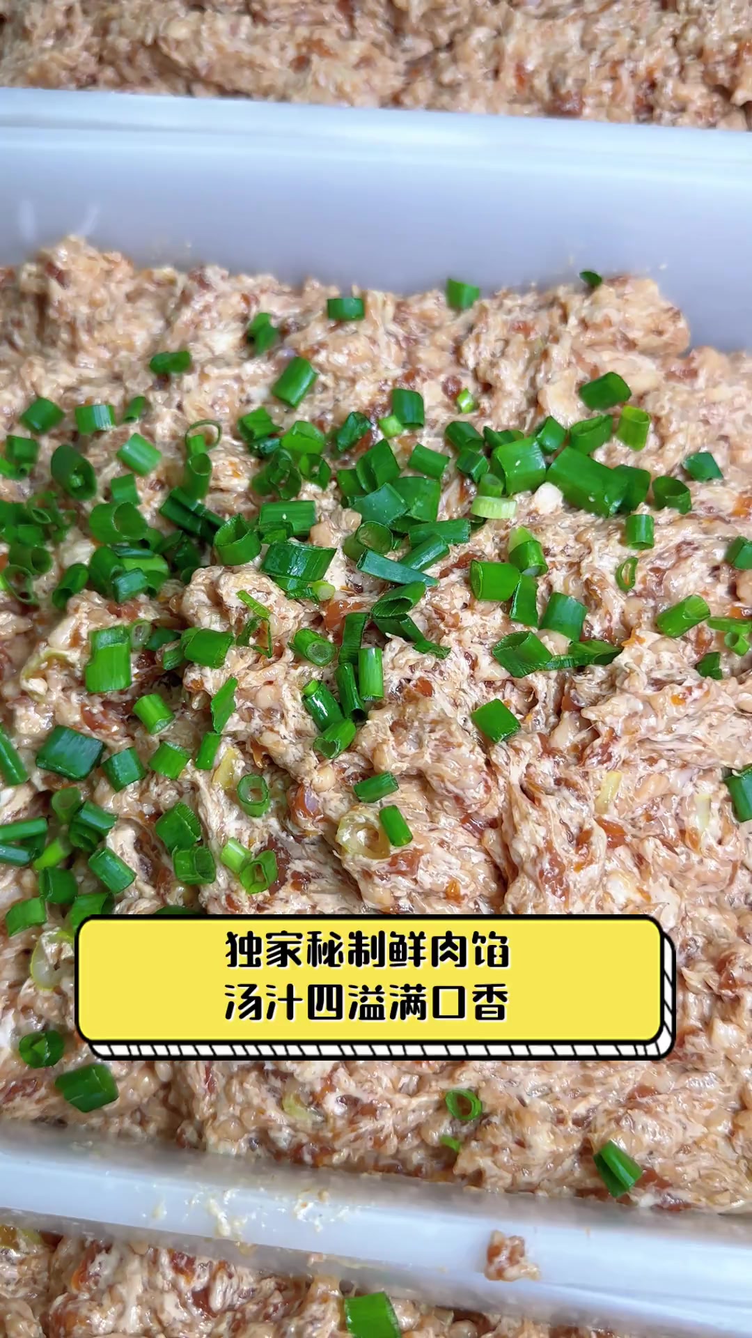 独家秘制鲜肉馅,汤汁四溢满口香