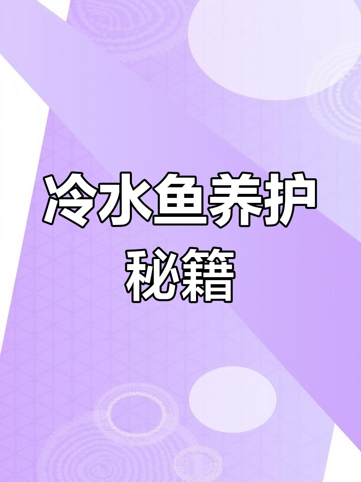 冷水鱼轻松养,六种推荐,省心又耐活