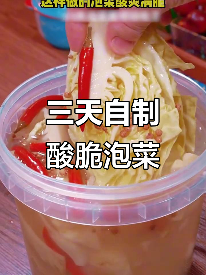 只需三天,轻松做出酸脆爽口泡菜,乳酸菌发酵让味道更赞