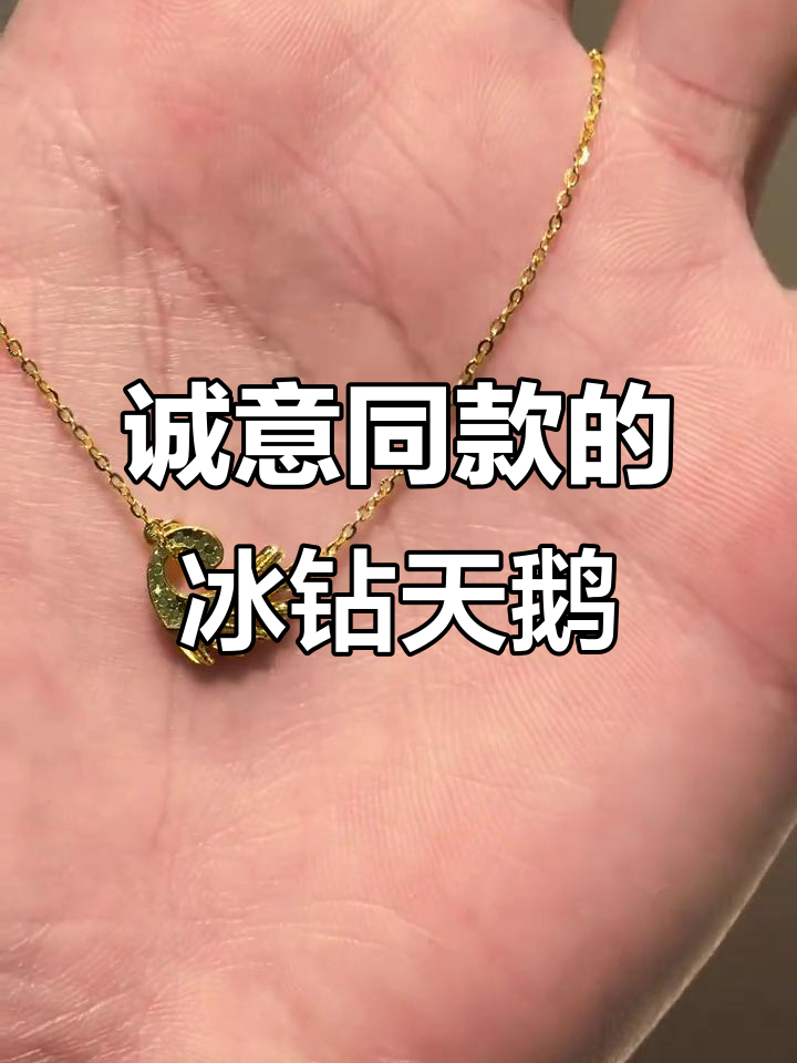 成毅同款冰钻天鹅项链，优雅与爱意的完美结合
