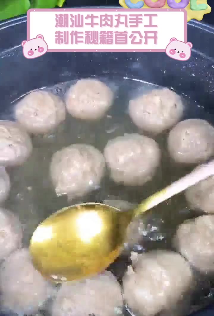 潮汕牛肉丸手工,制作秘籍首公开