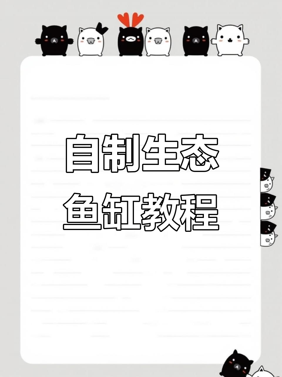 矿泉水桶DIY生态小鱼缸，无需电力自动循环过滤