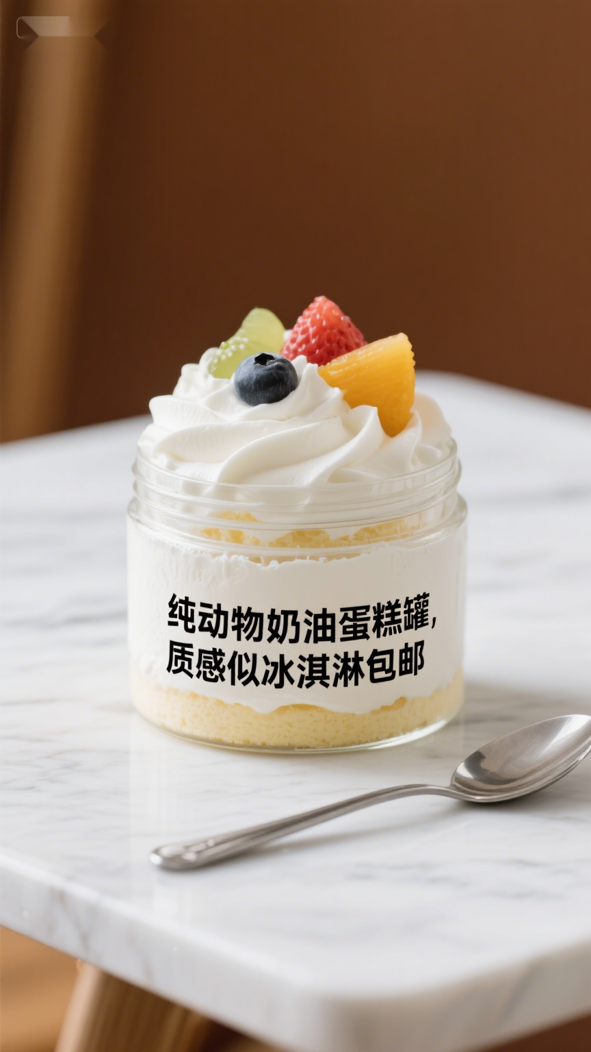 纯动物奶油蛋糕罐质感似冰淇淋包邮