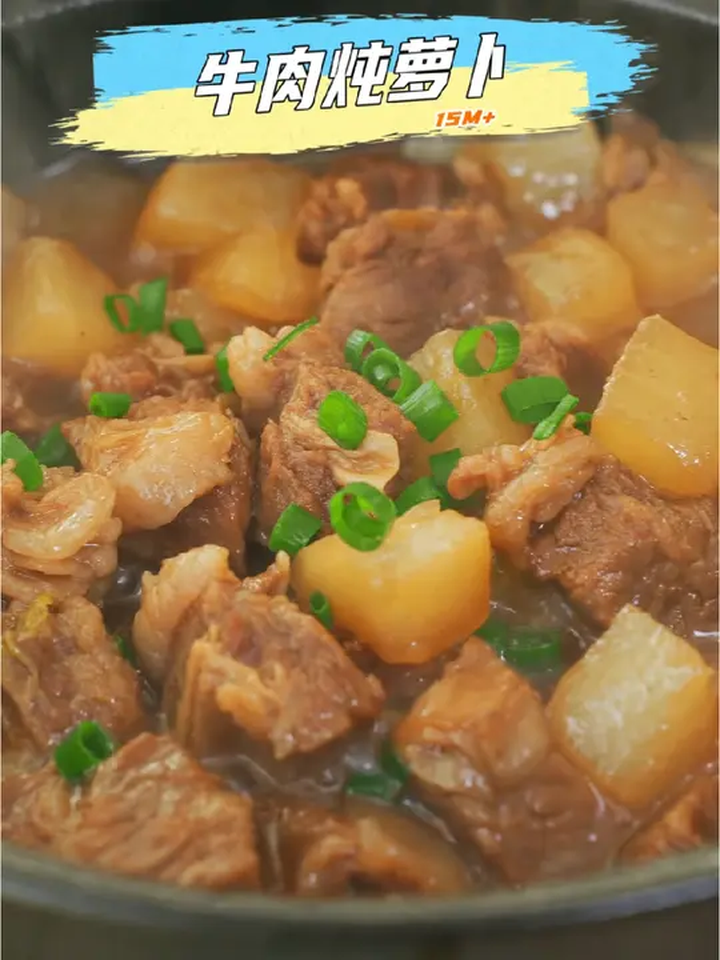 白萝卜和牛肉是绝配!软糯入味,特别适合冬天给孩子炖一锅