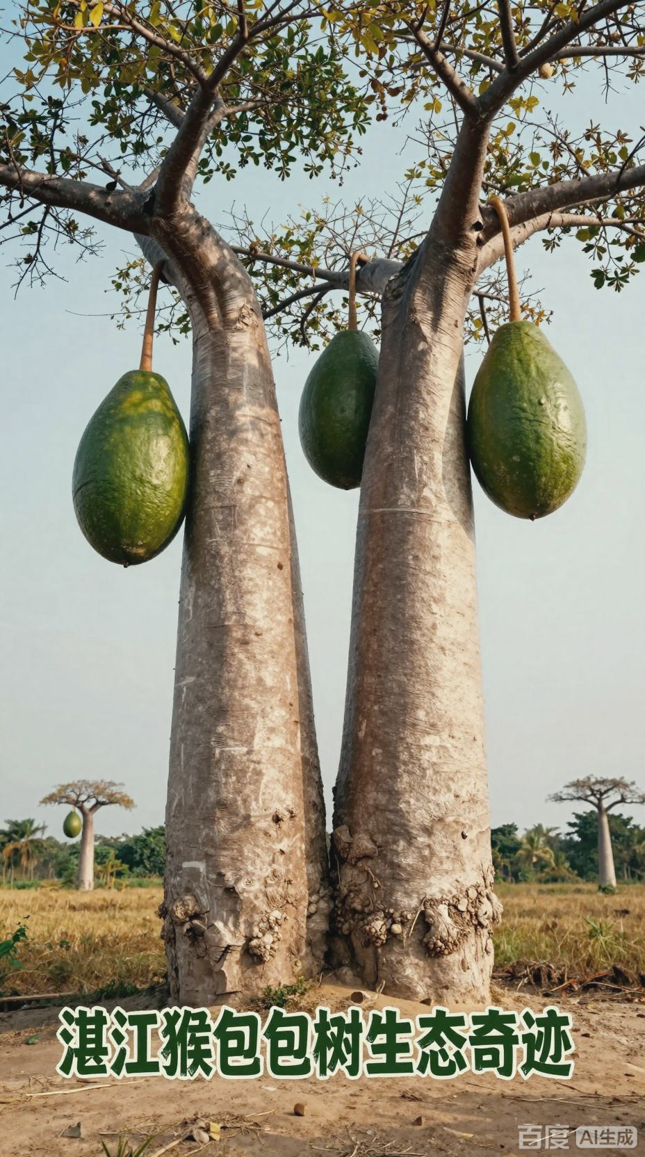 广东湛江猴面包树的奇迹生长