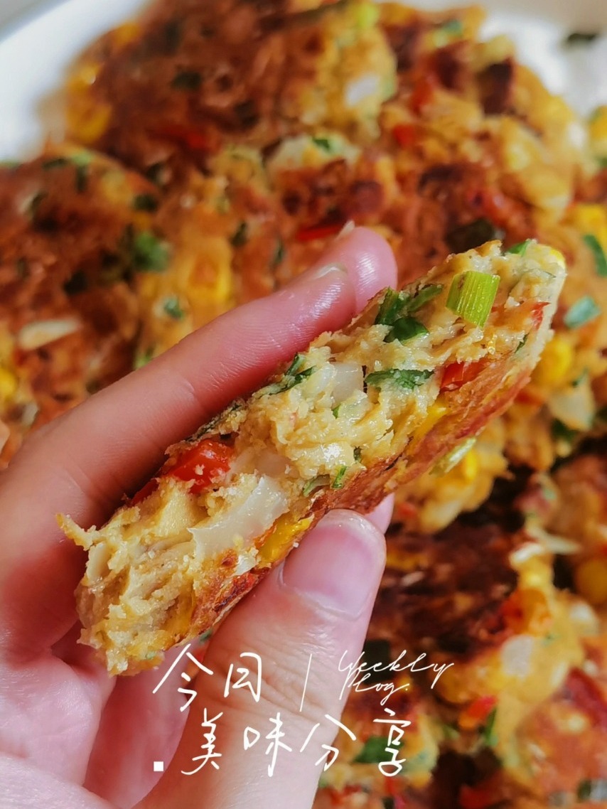 黄豆的n种吃法之豆渣饼打豆浆剩的豆渣别扔