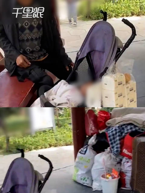 「男子交不起房租带妻儿住公园4月,拍摄者:目前相关部门已经把他们送回老家了」男子交不出房租