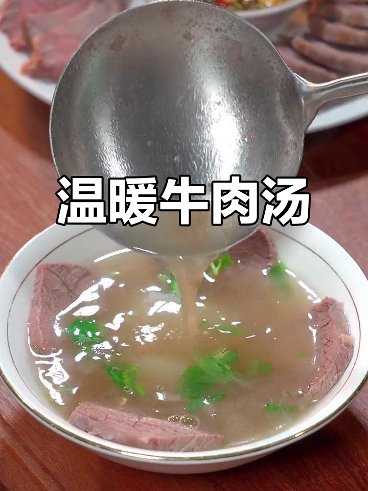 冬季必备牛肉汤,暖心又美味,萝卜嫩滑,喝一次就停不下来!