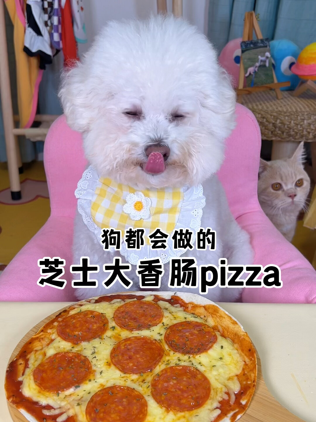 狗都会做的芝士大香肠pizza,你学废了吗
