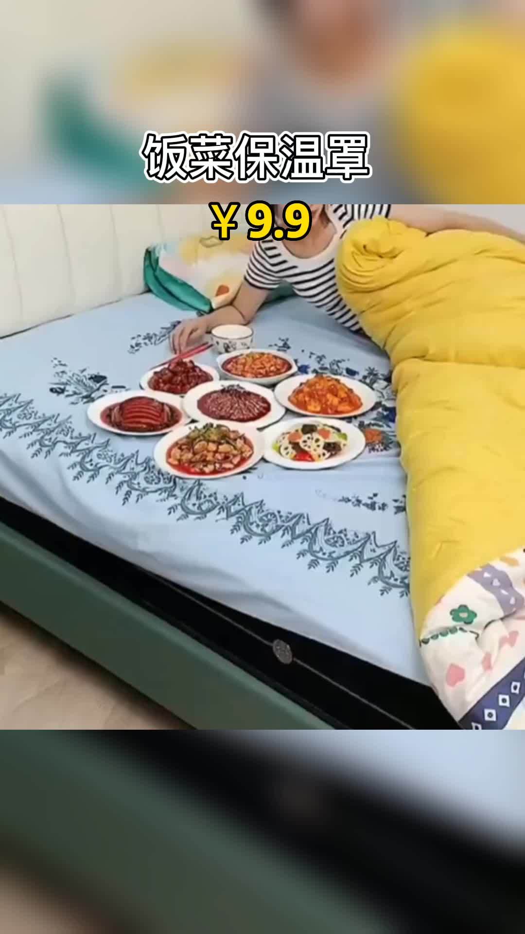 饭菜保温罩 多功能食物罩饭菜罩保温菜罩可折叠防尘防蝇蚊伞罩餐桌盖菜罩