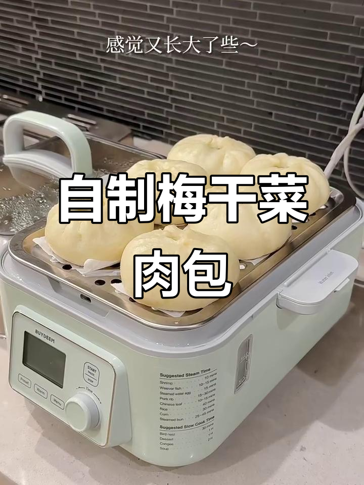 梅干菜肉包,中式早餐轻松做!