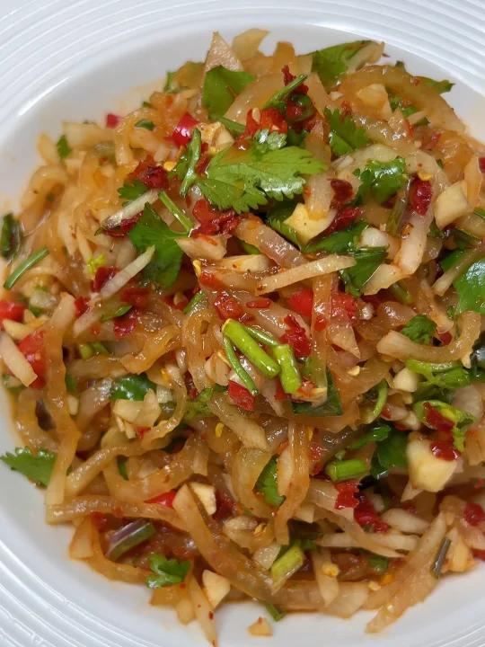 我做的凉拌萝卜丝,吃过的就没有说不好吃的