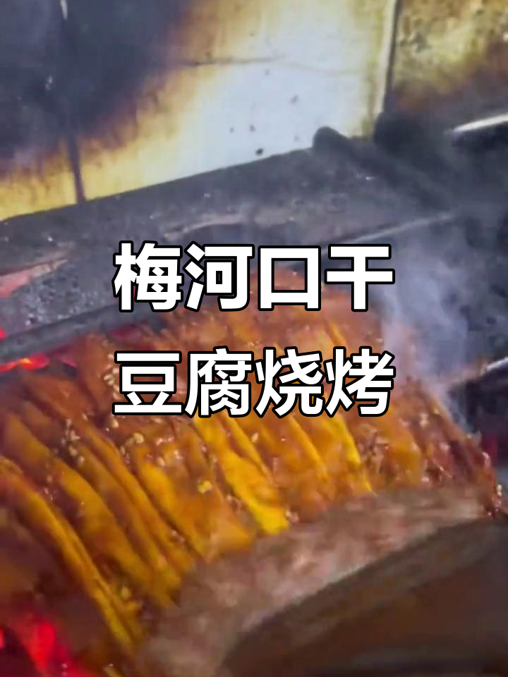 梅河口烤干豆腐串,炭火香气扑鼻,吃上一口就停不下来