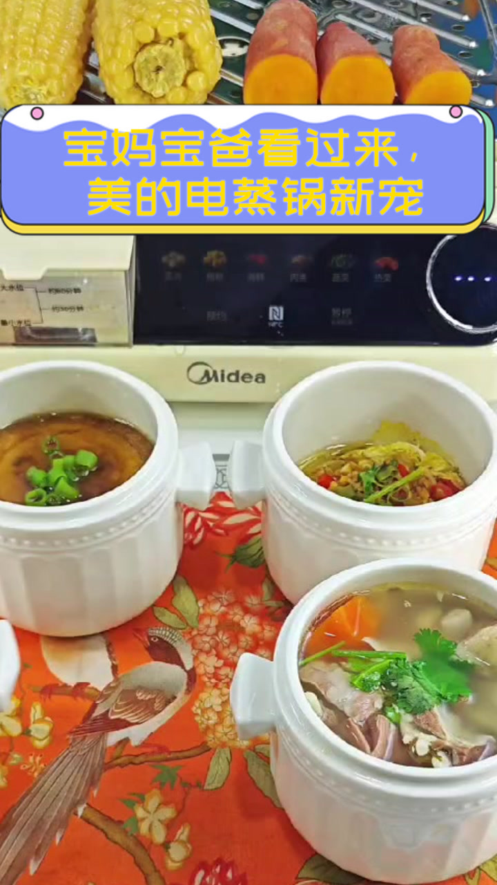 宝妈宝爸看过来,美的电蒸锅新宠