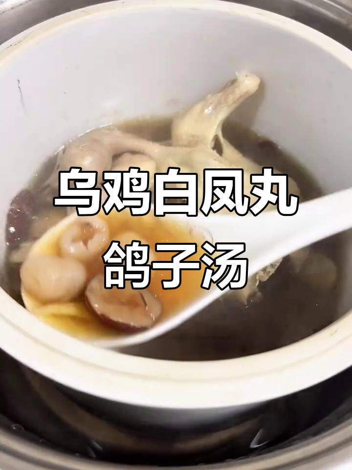 乌鸡白凤丸鸽子汤,滋补女人必备的炖品