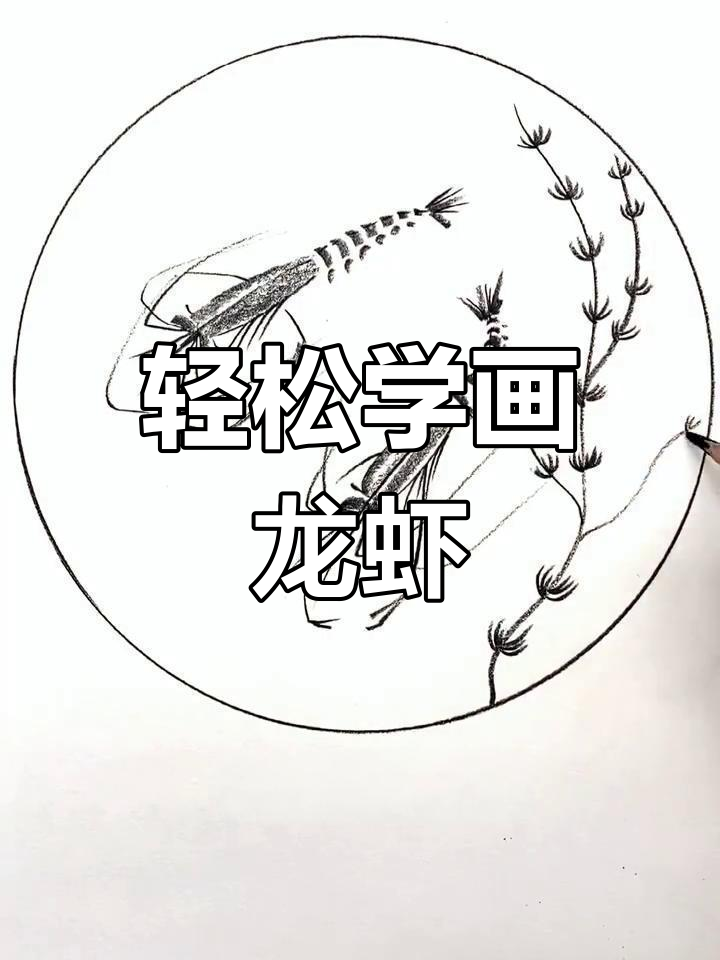 15秒学会用铅笔画龙虾,简单又好看