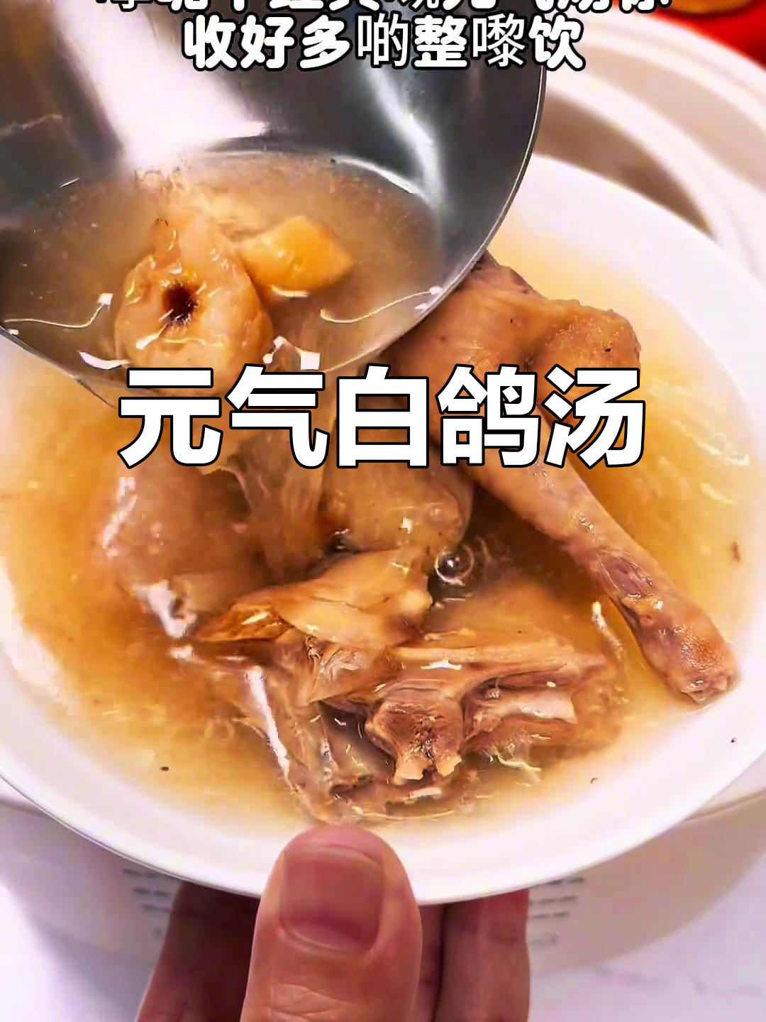 温润滋补汤，黄芪党参西洋参炖白鸽