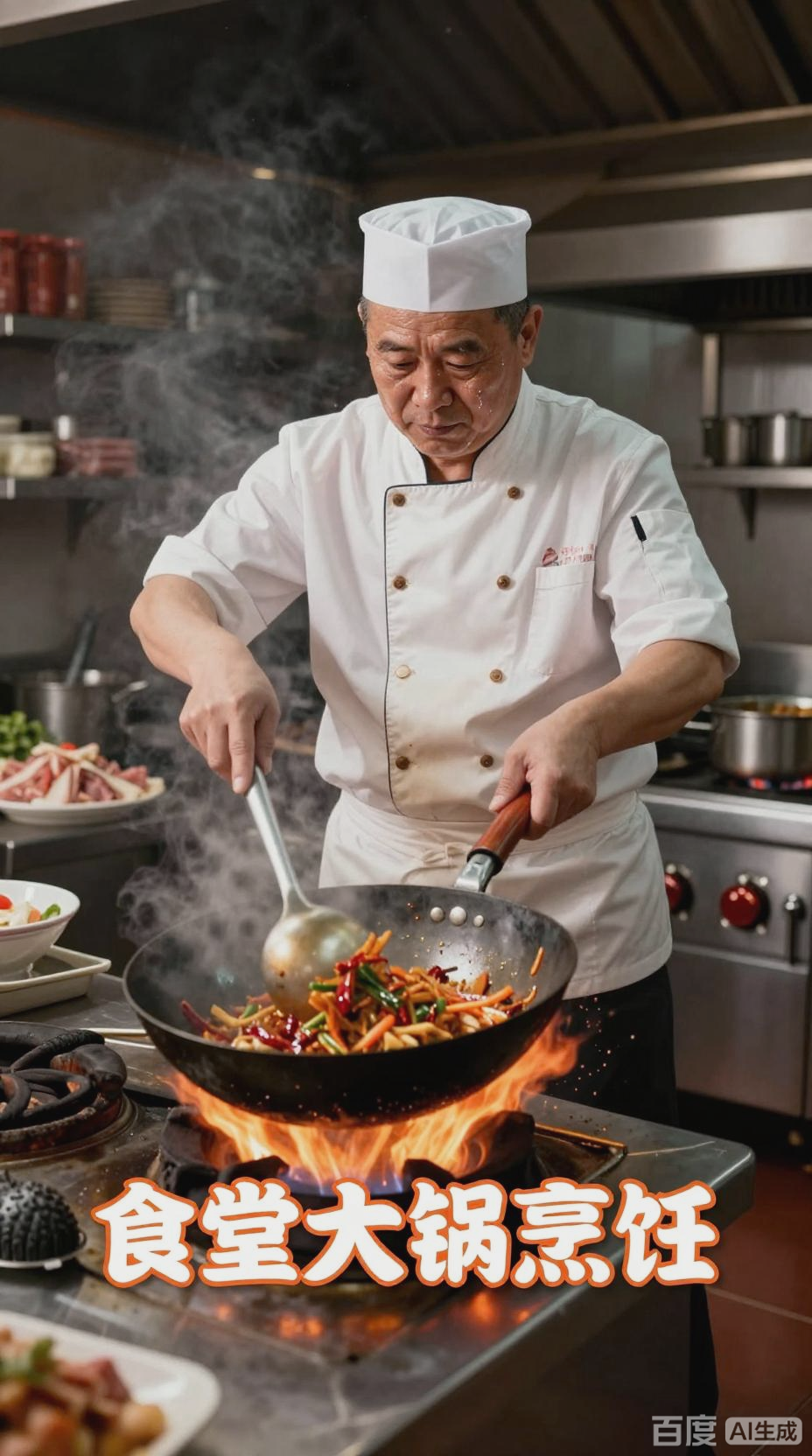 单人高效批量烹饪食堂餐