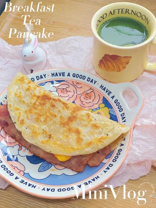 培根双蛋煎饼爱意满满的5分钟早餐