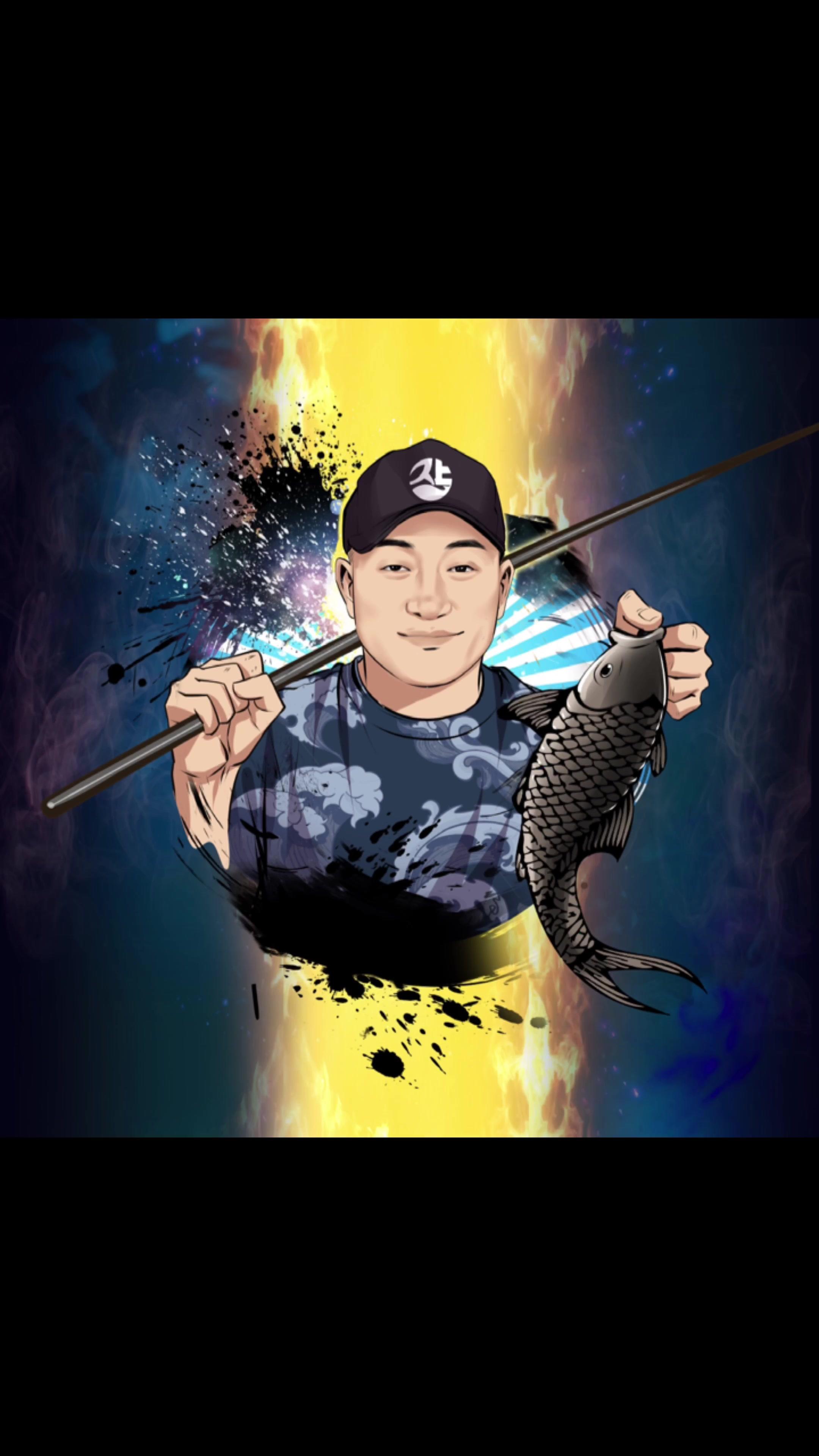 画画 头像 头像设计之钓鱼路亚