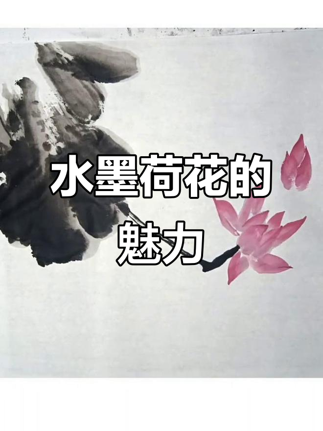 写意荷花,水墨画中的美丽与宁静