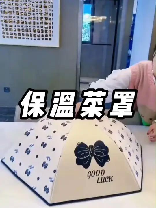 天冷了，菜罩要换成这种保温的了！仅保温还能隔绝苍蝇小飞虫！折叠保温菜罩保温菜罩菜罩好物推荐