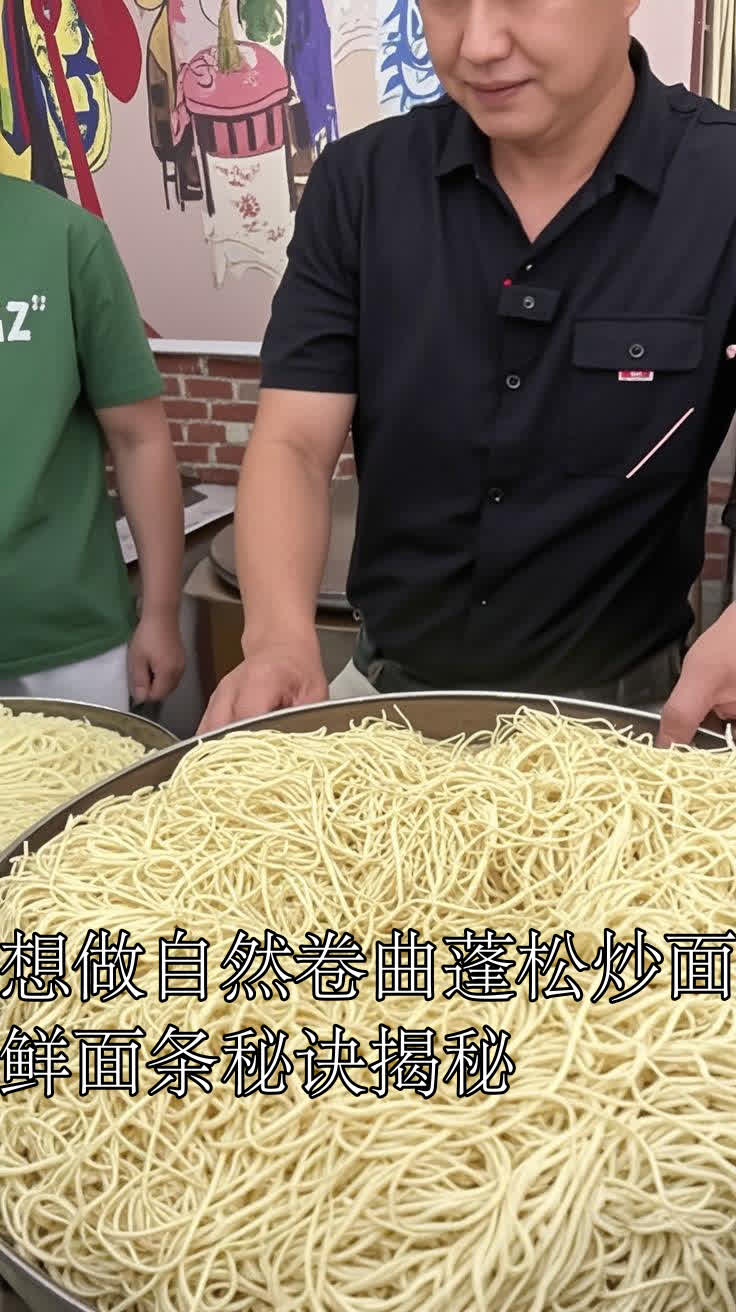 想做自然卷曲蓬松炒面鲜面条秘诀揭秘