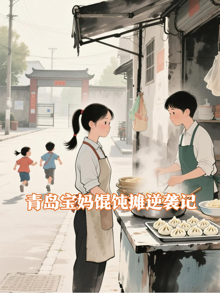 青岛00后高颜值宝妈摆摊卖馄饨，顾客从朋友邻居到直播间网友，网友：为幸福努力，加油！（半岛