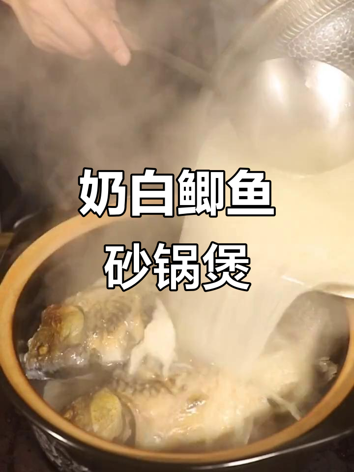 滋补鲫鱼砂锅煲,汤白鲜美营养满满