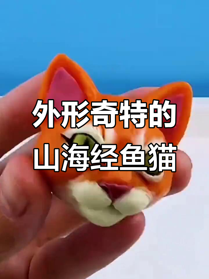 外国山海经鱼猫粘土手工制作,创意满满!