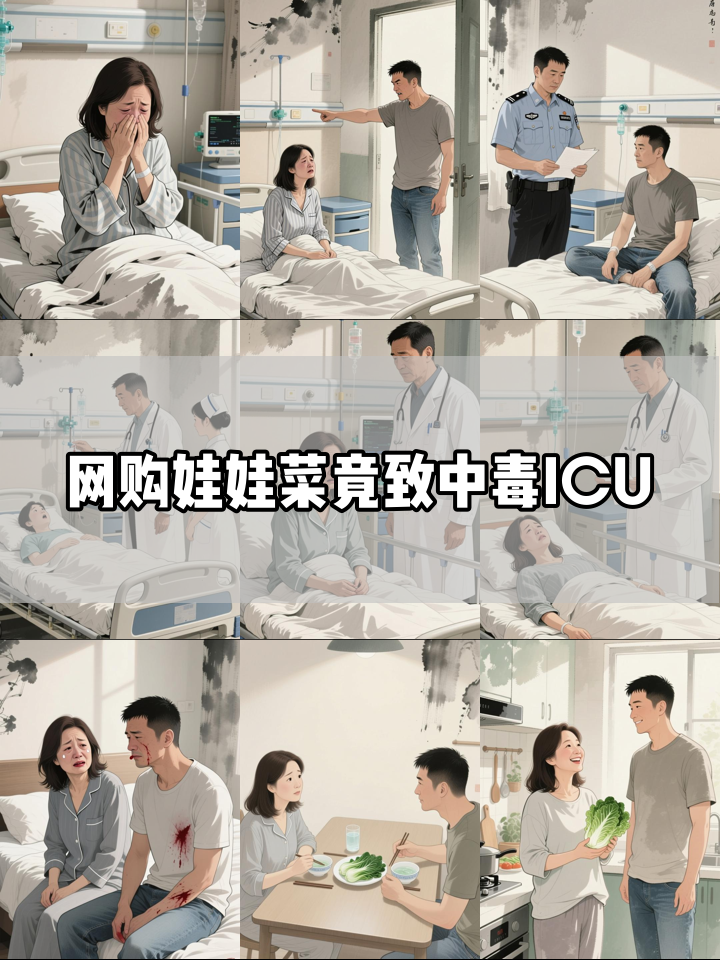 夫妻吃了网购有毒的娃娃菜，双双住进ICU
