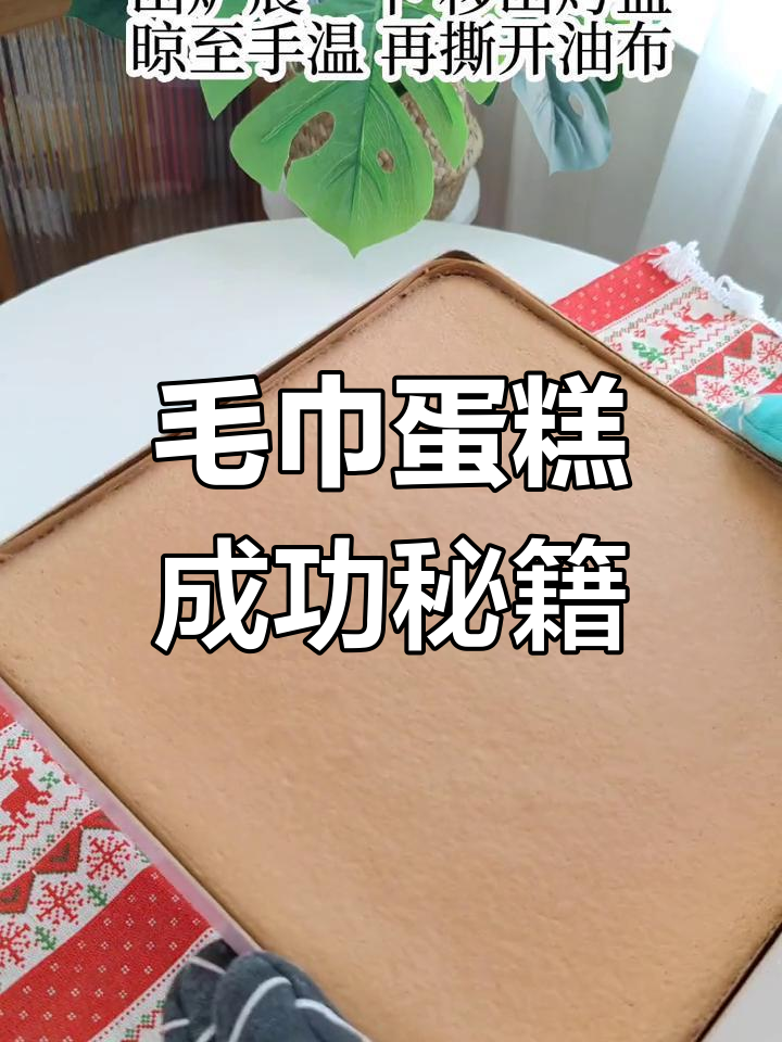 毛巾蛋糕卷秘诀:蛋白霜状态至关重要,轻松避免失败!