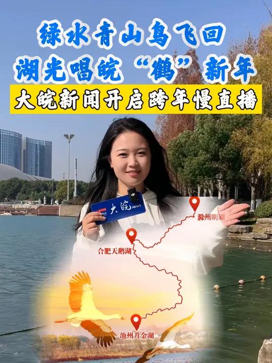 绿水青山鸟飞回 湖光唱皖“鹤”新年 2025大皖多地跨年慢直播  大皖新闻讯 湖畔守候新年