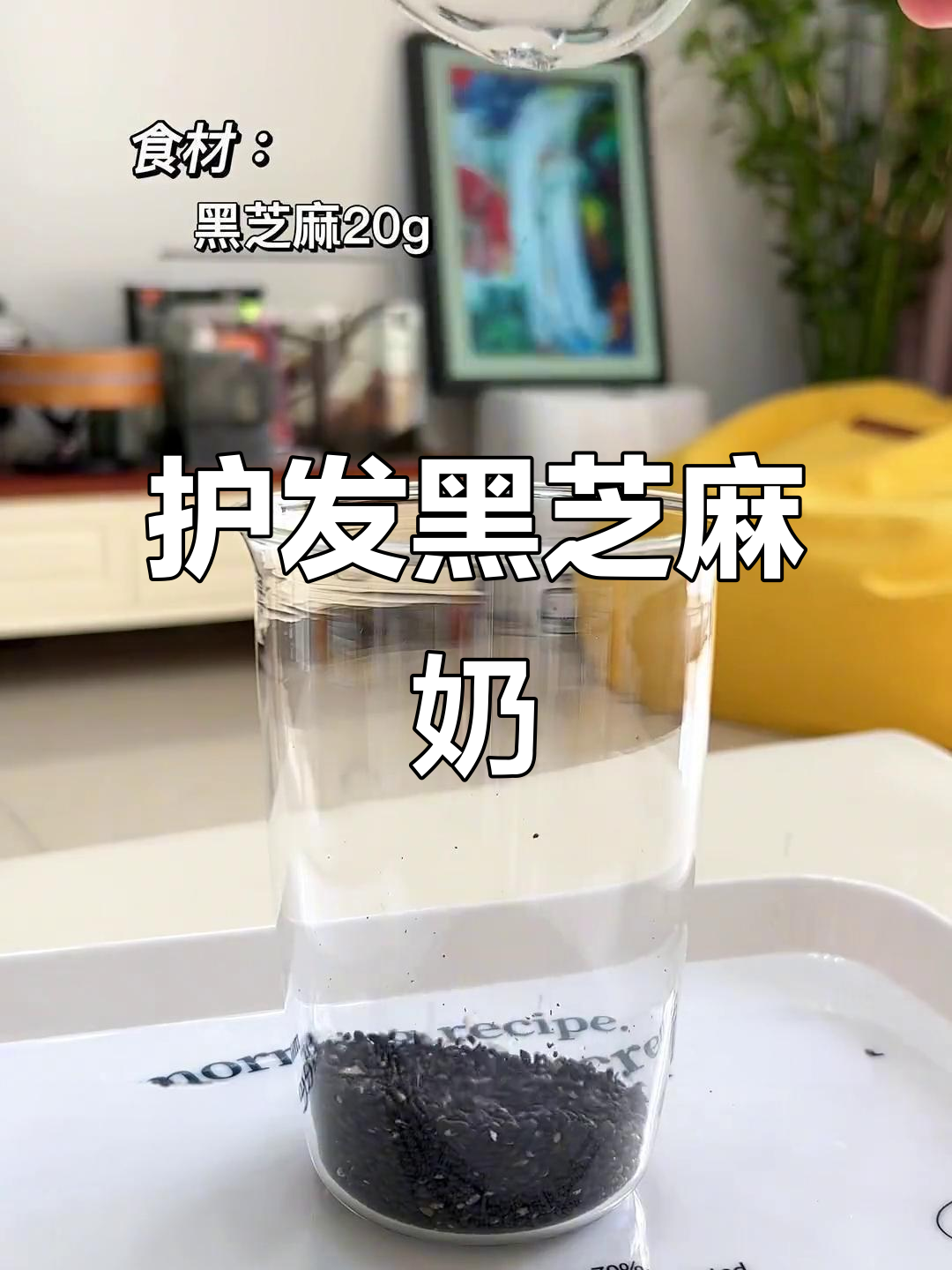 黑芝麻奶茶,护发又美味!25岁女生必备破壁机饮品