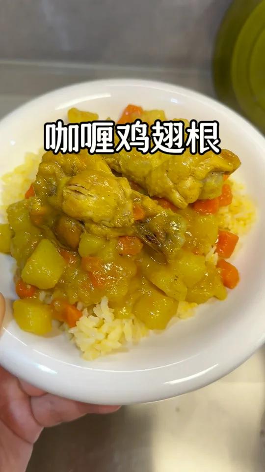 孩子点菜要吃泰式咖喱鸡腿,做个咖喱翅根糊弄下也吃的美美的
