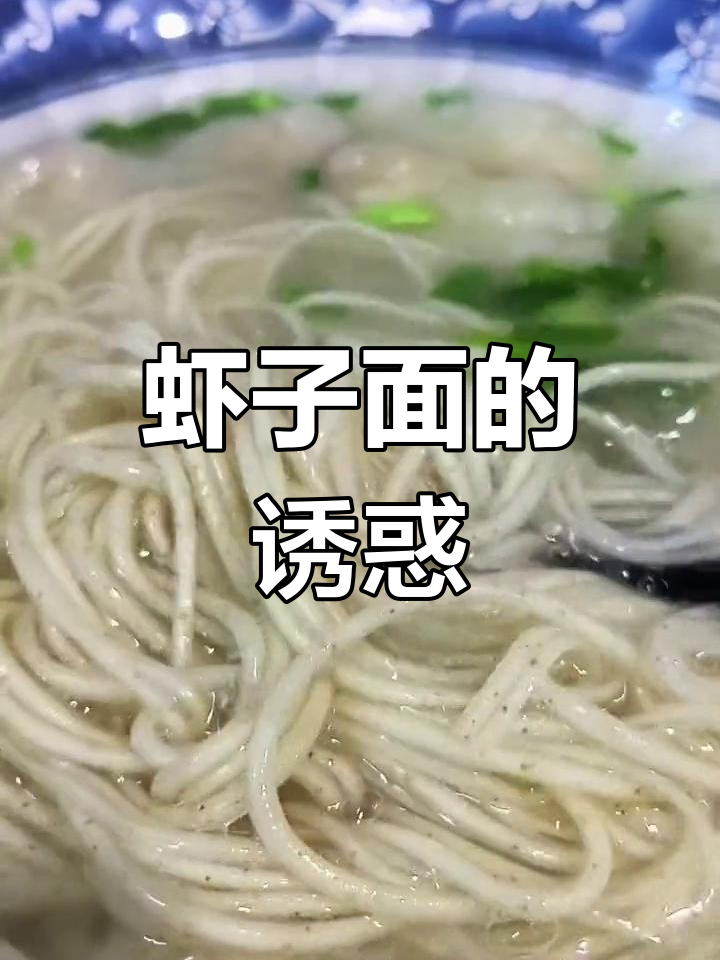 广东虾子面,劲道十足,炒汤皆宜,营养美味!